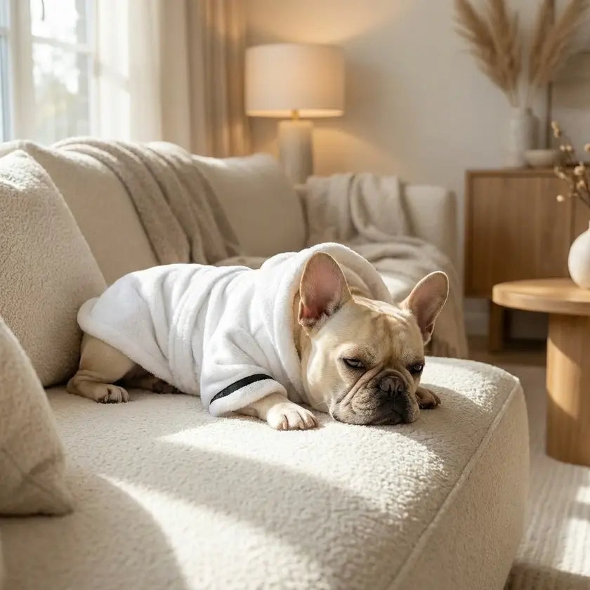 WagBalance™ CozyDry Warm & Absorbent Dog Bathrobe